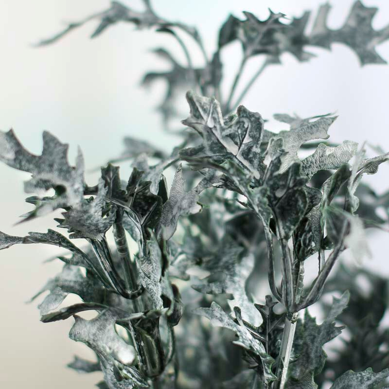 Factory Direct Craft Artificial Green Dusty Miller Embellishing Bush