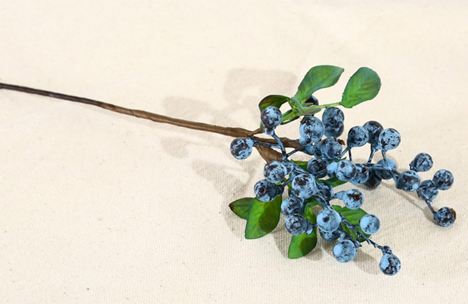 10 Pack Artificial Flowers California Faux Blueberries Artificial Stems for Deco