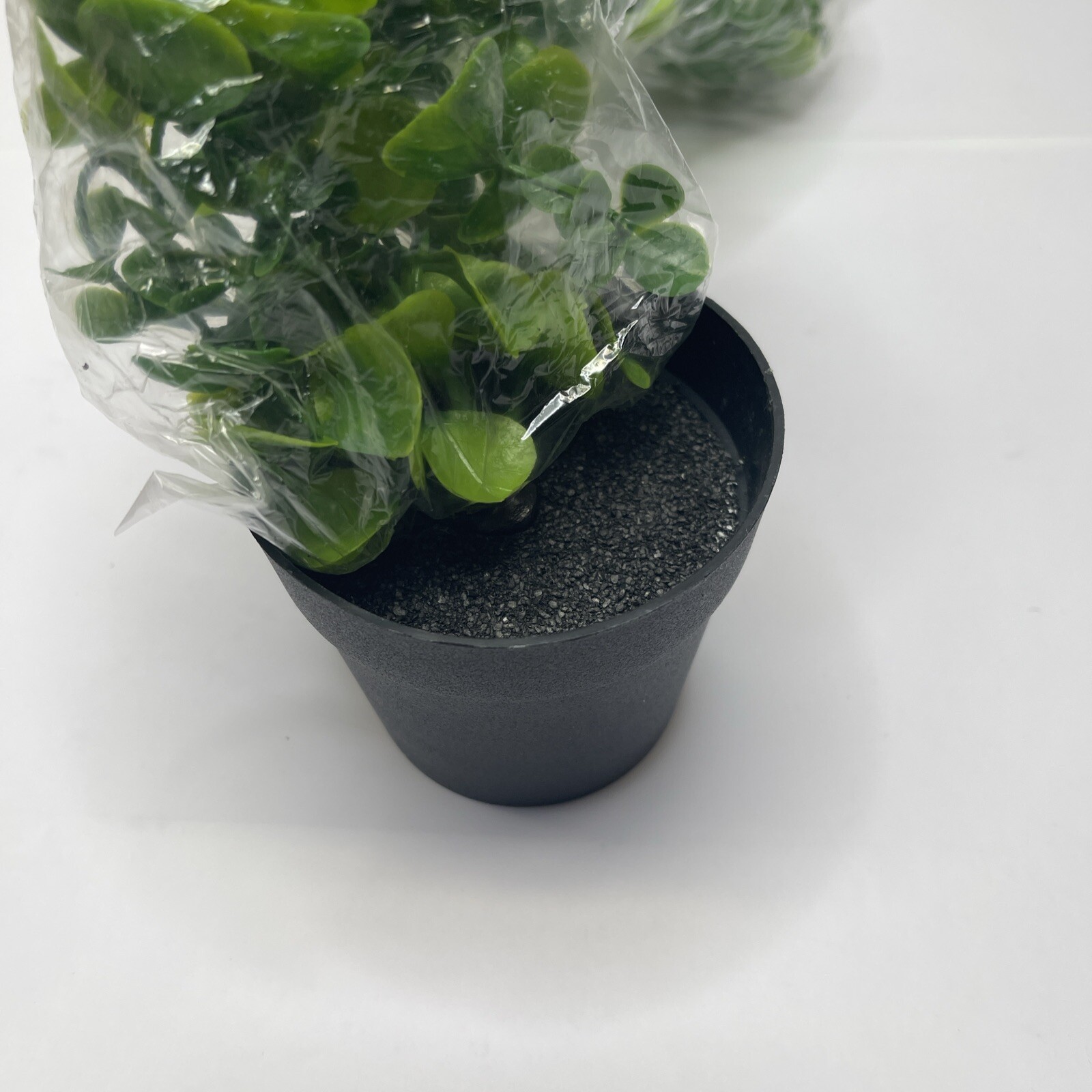 CEWOR Fake Hanging Plant With Pot Artificial Rounded Leaves Shelf Decoration New