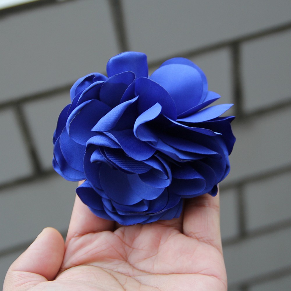9cm French Fashion Cloth Art Flower For Women Handmade Fabric Corsage Lapel