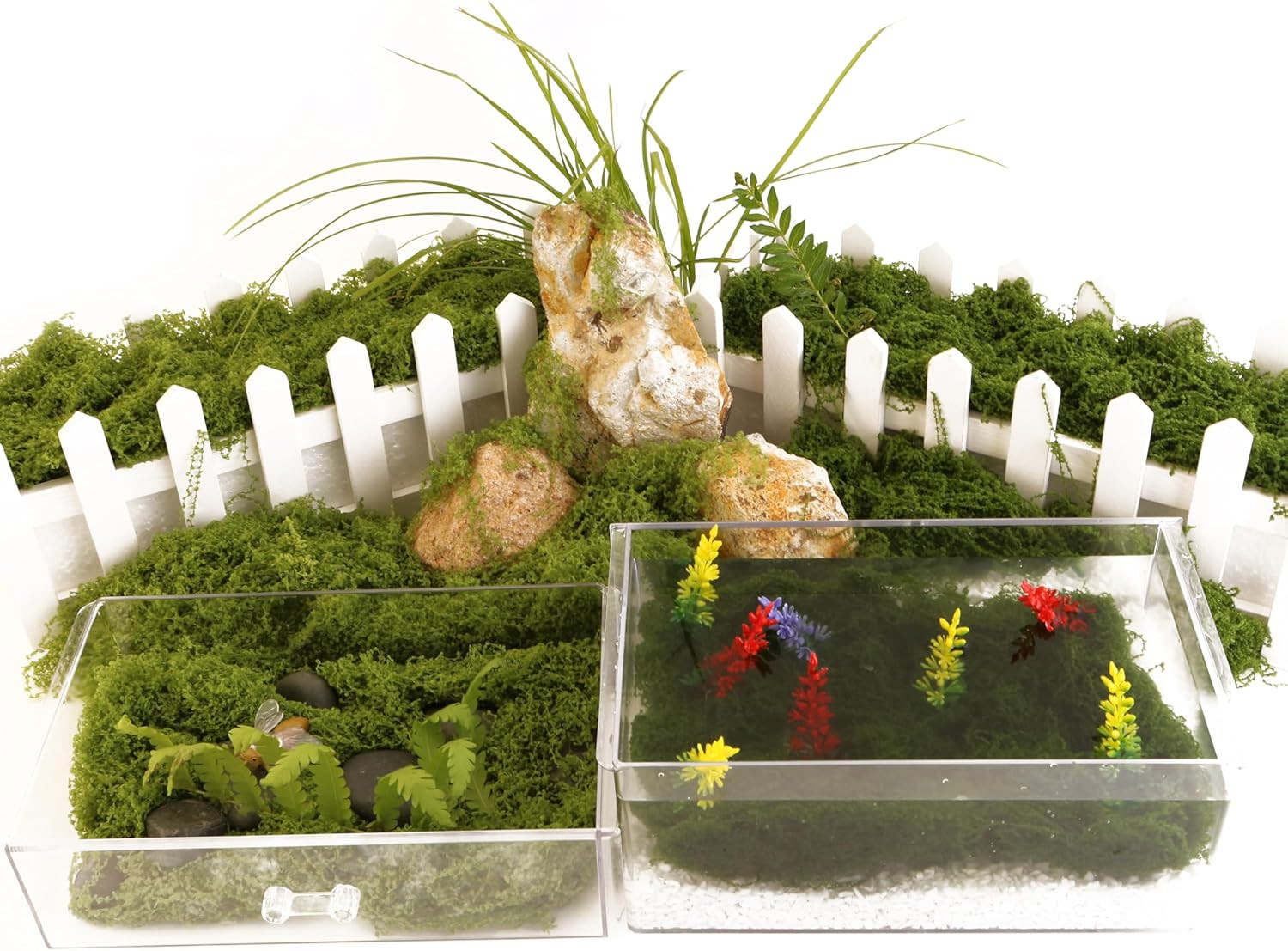 Green Moss Crafts, Artificial Grass Forest Potted Plants, DIY Craft Decoration f