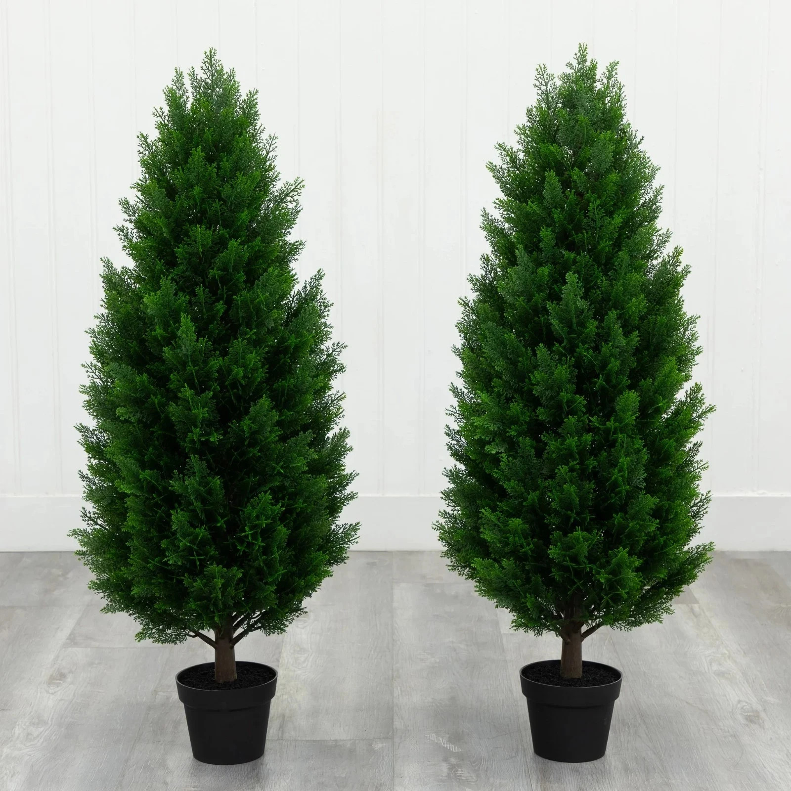 Nearly Natural Faux 4’ UV Resistant Cedar Tree Indoor & Outdoor, 2-pack 1646078