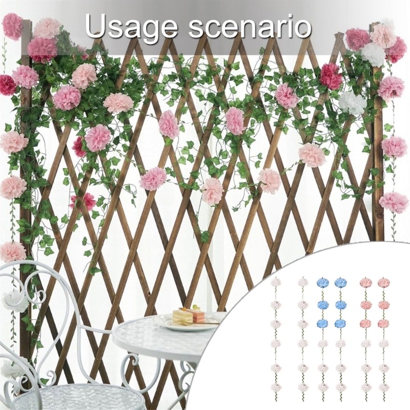 8.2feet Long Floral Garland Hanging Decoration For Birthdays Weddings Decoration