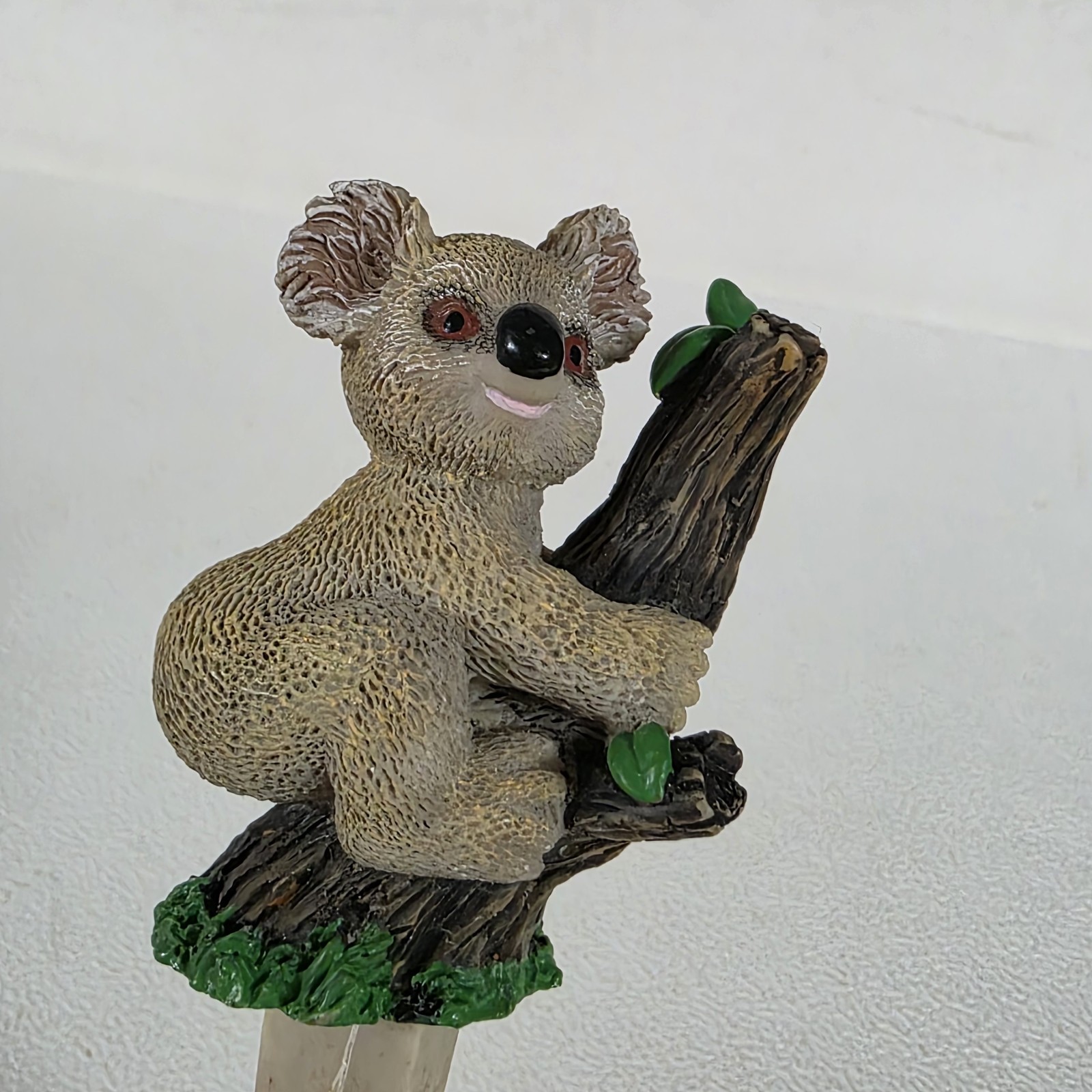 Koala Climbing Tree Plant Pick Flower Pot Decor Indoor Outdoor Figure Wide Post