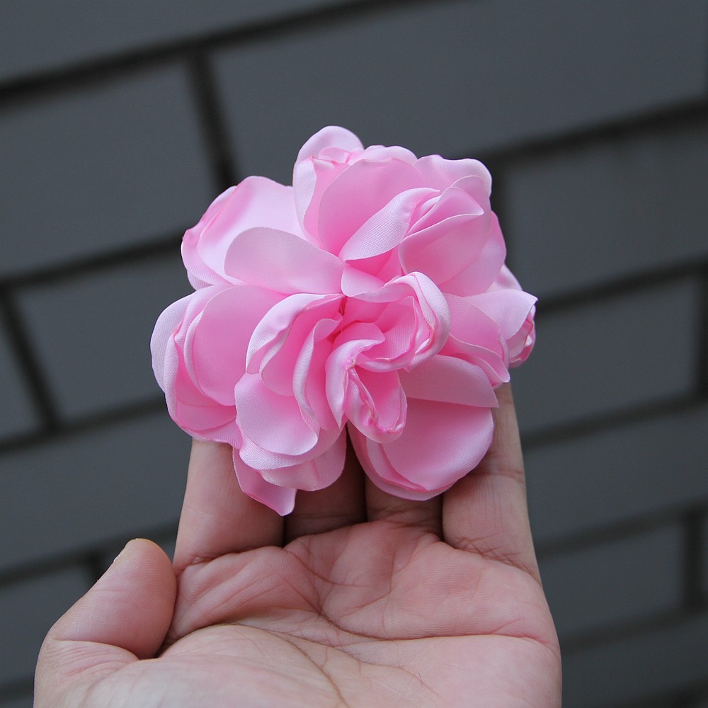 9cm French Fashion Cloth Art Flower For Women Handmade Fabric Corsage Lapel