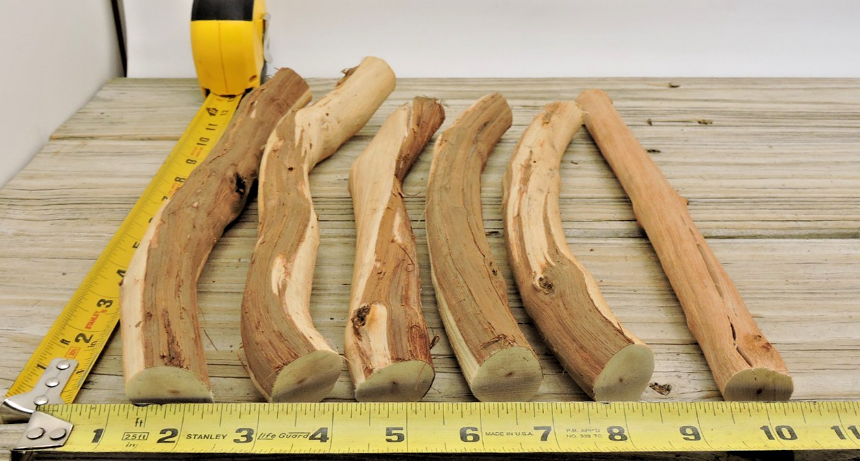 6 Grapevine Wood Stick Section 7/8~1 3/16″D 10~12″L Driftwood Decor Crafts