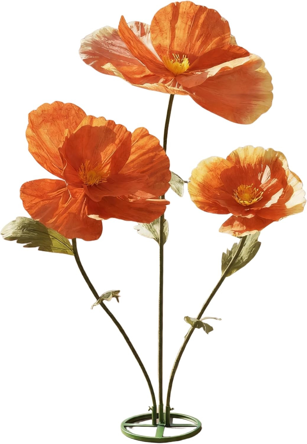 Giant Artificial Paper Flowers for Decoration with Stand,Tall Artificial Bloom f