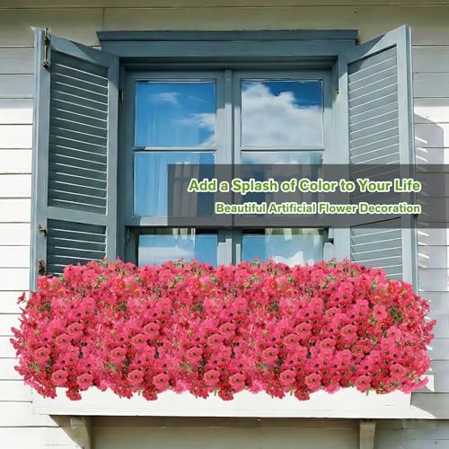 Artificial Flowers Fake Plants for Outdoors Artificial Flowers(13 Pcs) Rose