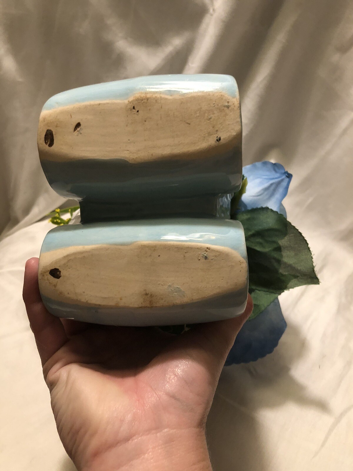 New Handmade Blue Baby Carriage Flower Arrangement Sku WQ1 New Baby