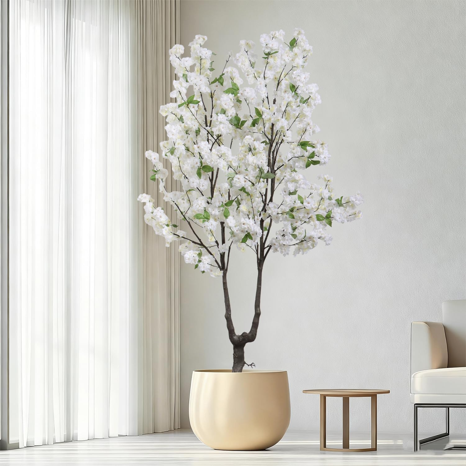 6Ft Faux Cherry Blossom Tree – Realistic Pink Flower Decor for Home & Events