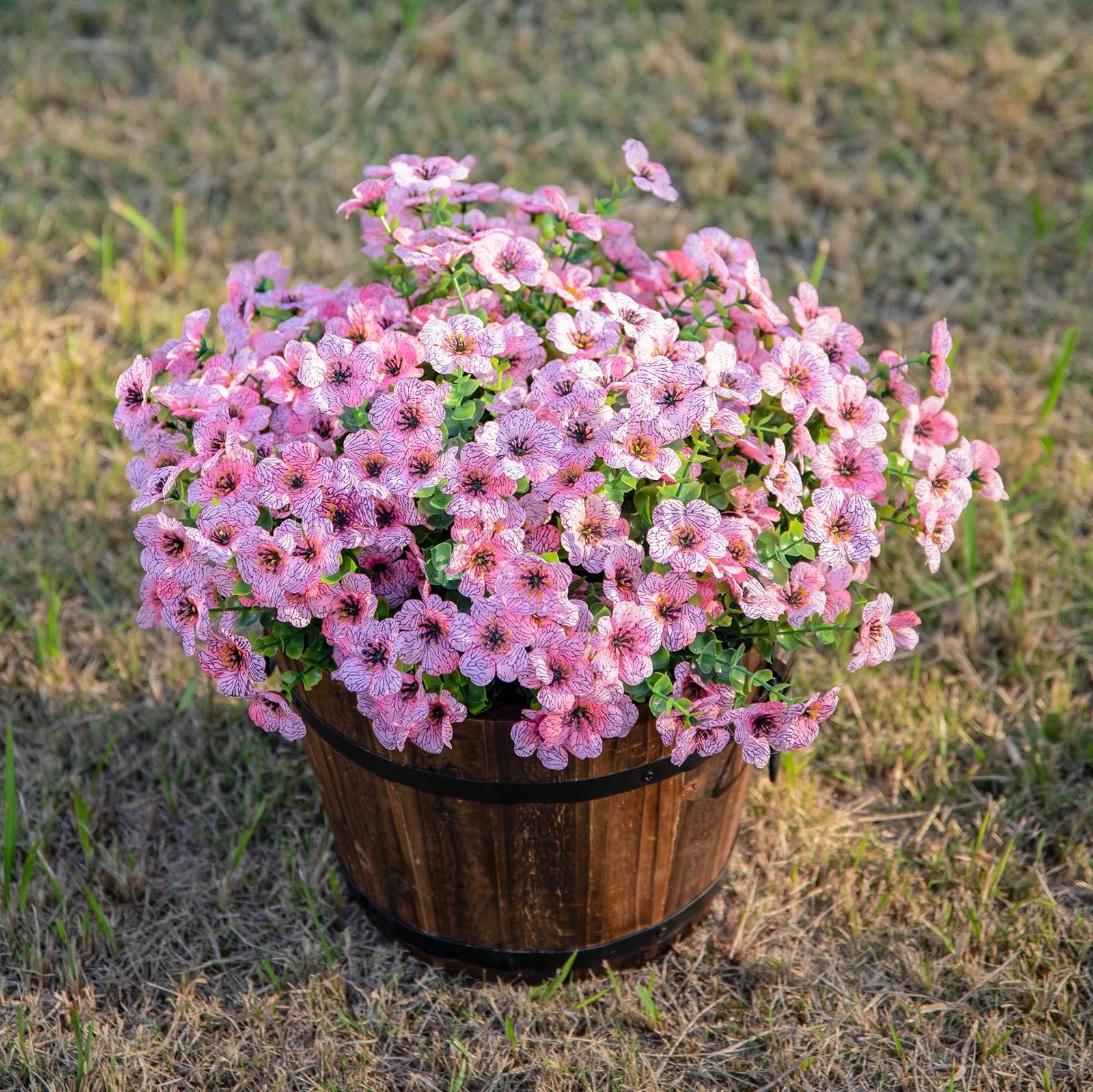 HyeFlora Artificial Flowers for Outdoor Indoor Garden Home Decoration, Faux F…