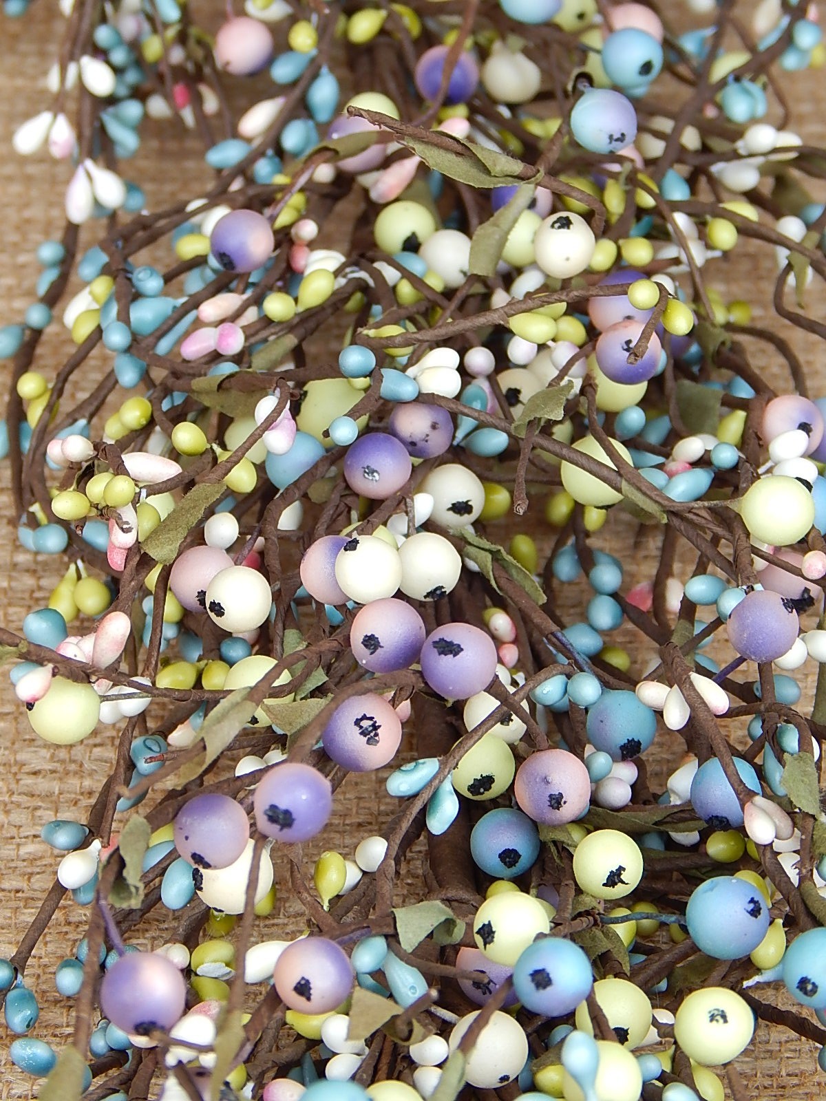 NEW PASTEL Spring Pip Berry MIXED Garland PASTEL MIX 53″