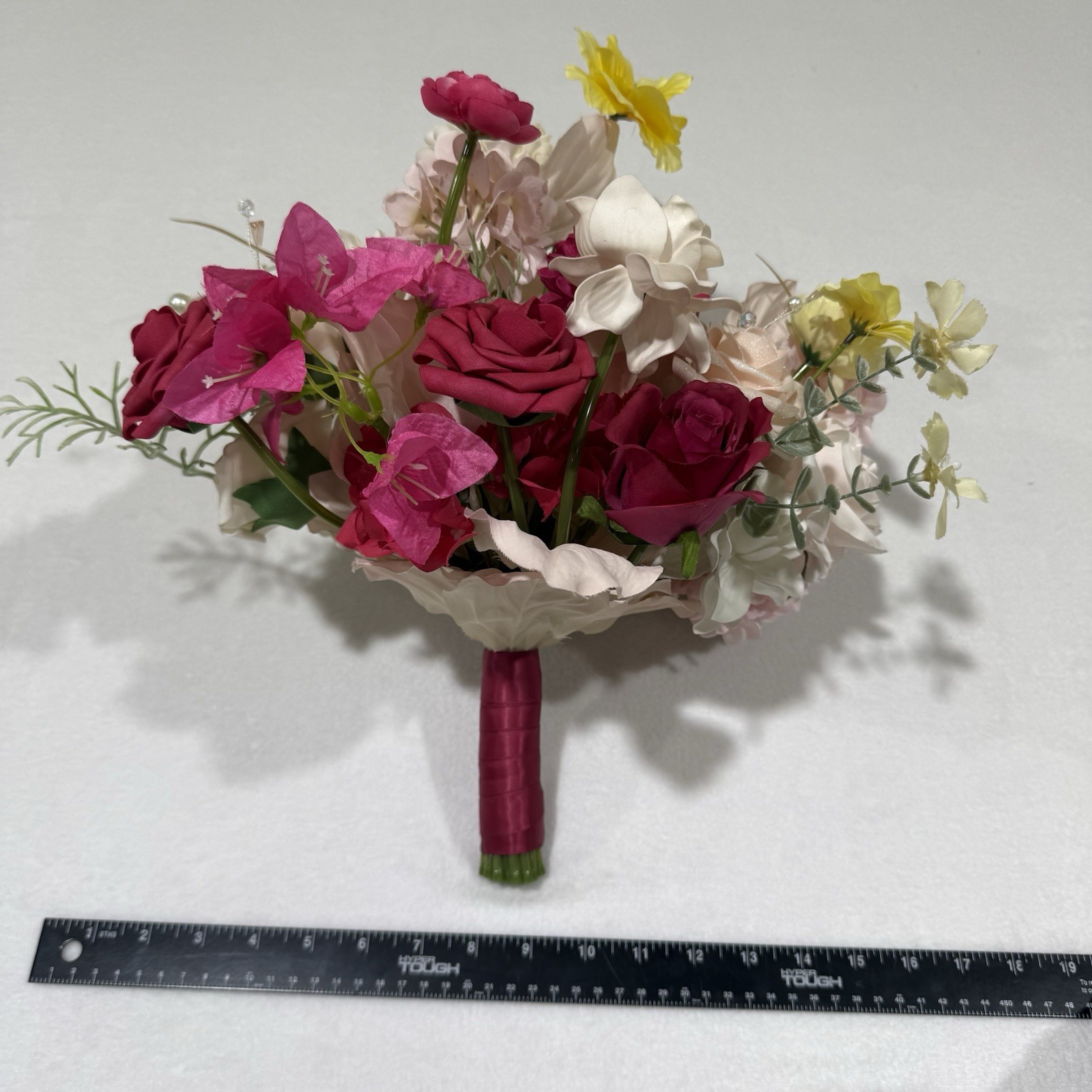 Elegant Silk Artificial Spring Flowers Wedding Bouquet Bridal Bridesmaid