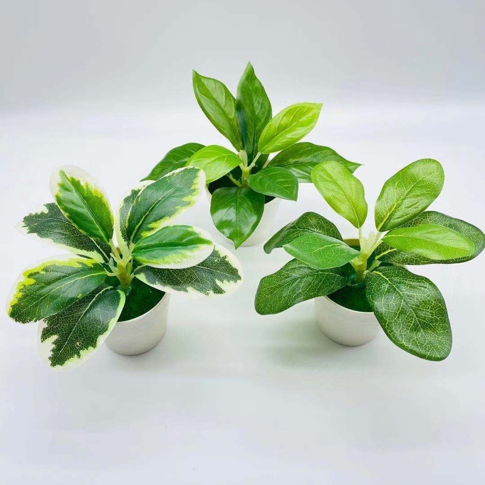 Fake Hanging Potted Plant Green Leaves Decorative Ivy Style for Wall Shelf Use