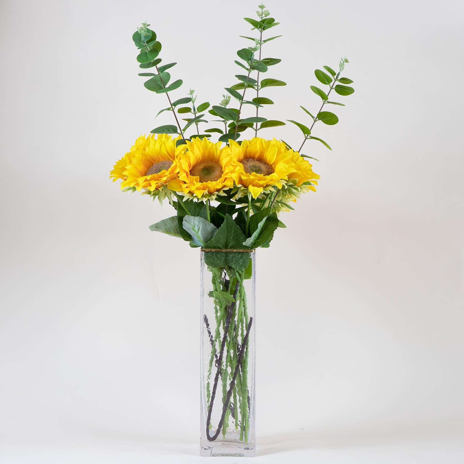 Sunflowers Artificial Flowers with Golden Yellow Long Stem Artificial Flower …