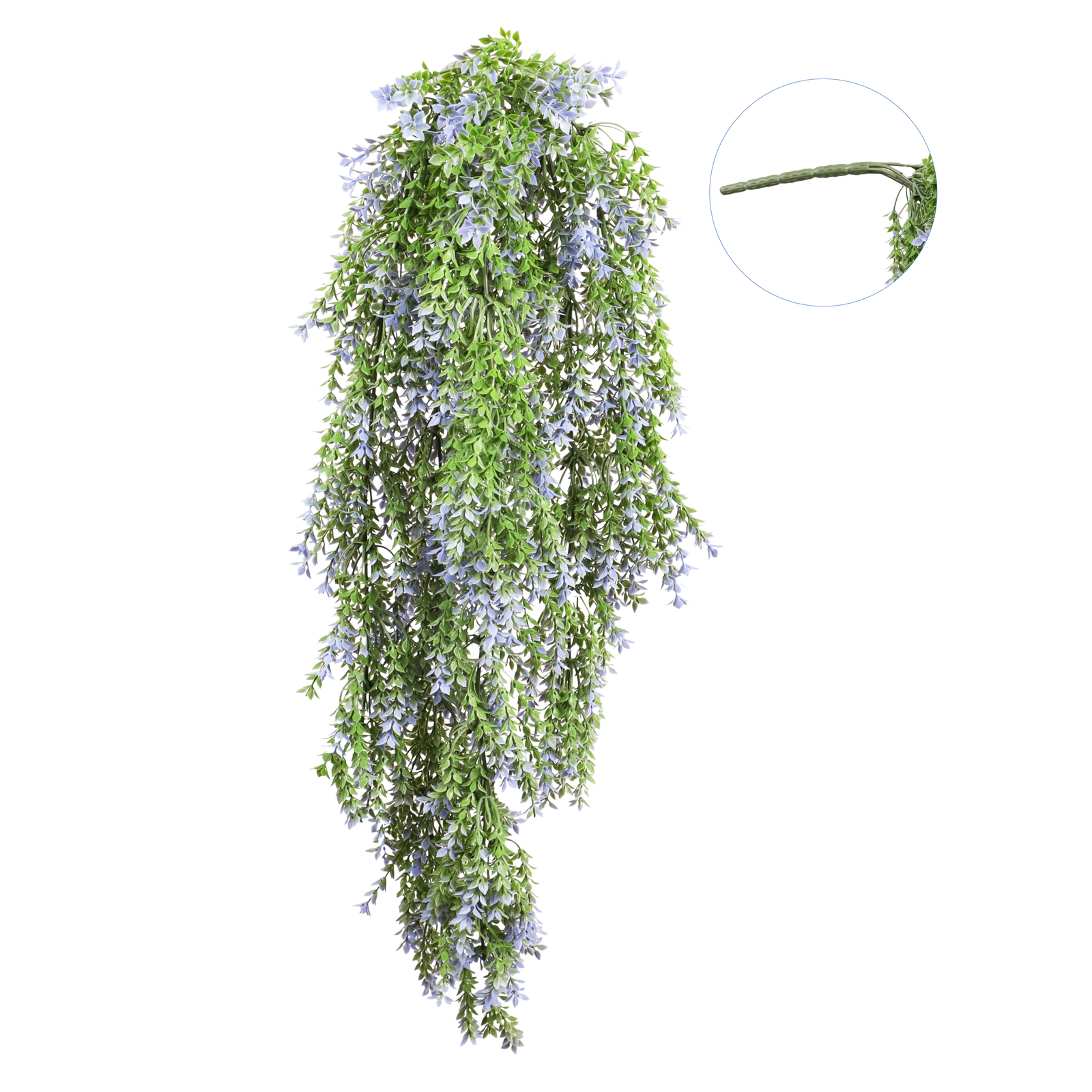Artificial Blue Flowers Fake Plant Branches Hanging Decor Outdoor Wedding Home
