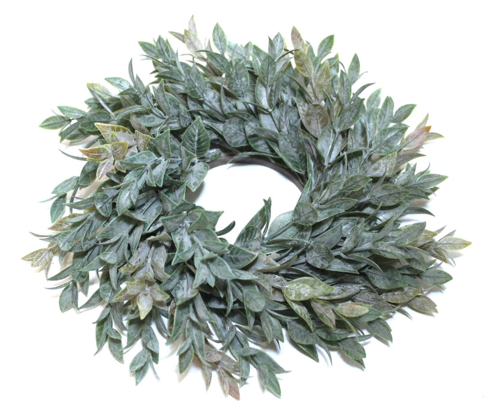Wreath Artificial Greenery Leaf 10″ Candle Ring
