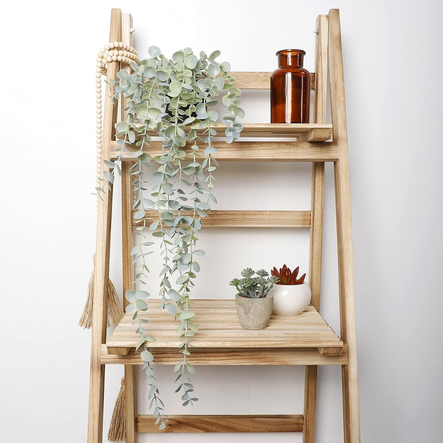 1pcs Artificial Hanging Plants, Fake Potted Eucalyptus Faux Hanging Plant for…