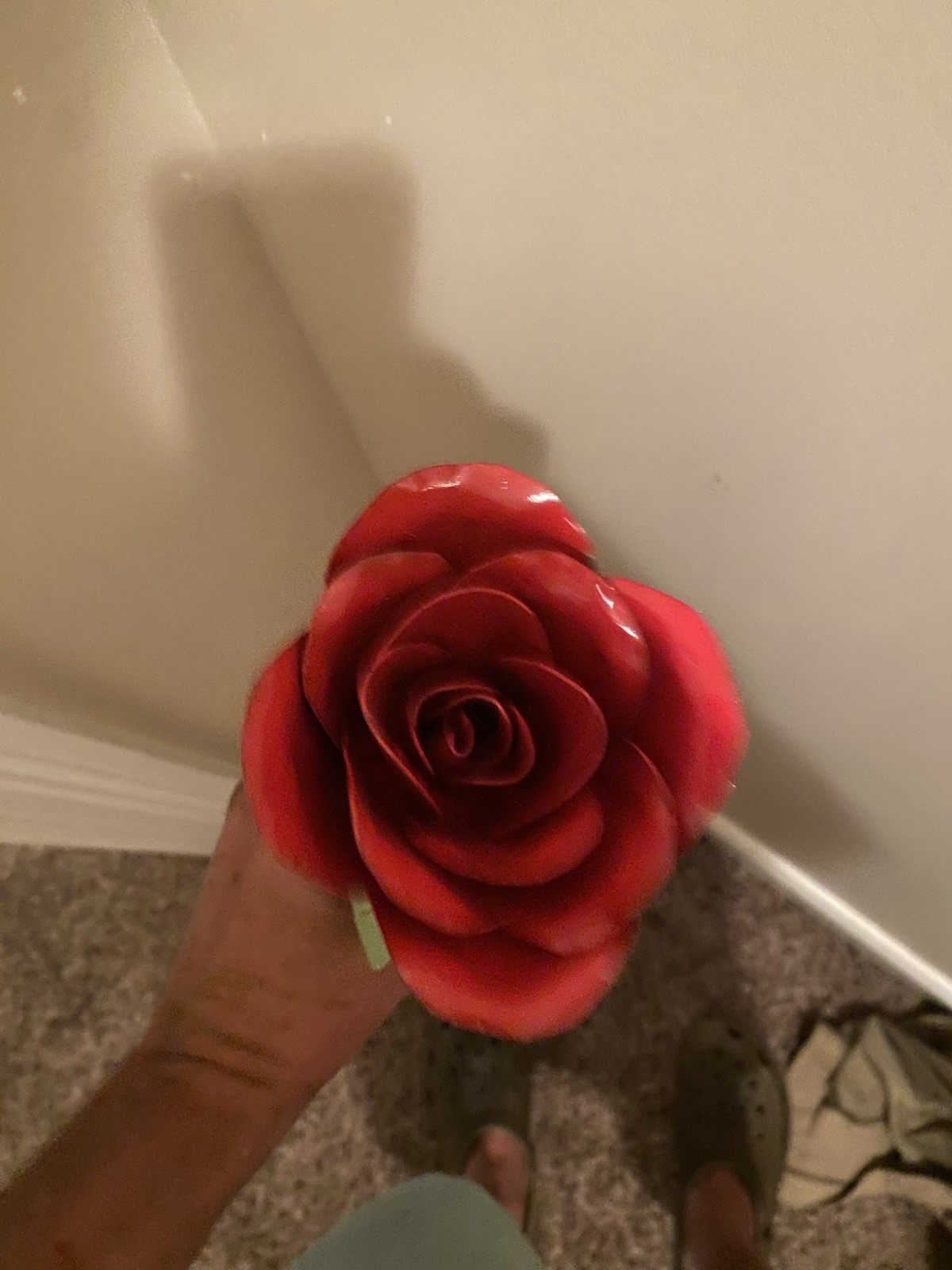 Handmade welded rose