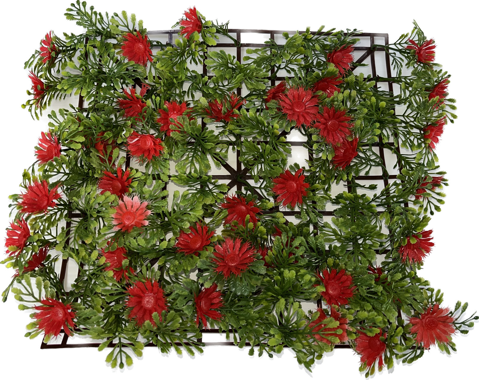 Artificial Grass Cover Mat Interlocking 10 x 10 in Vertical Tile for Indoor Use