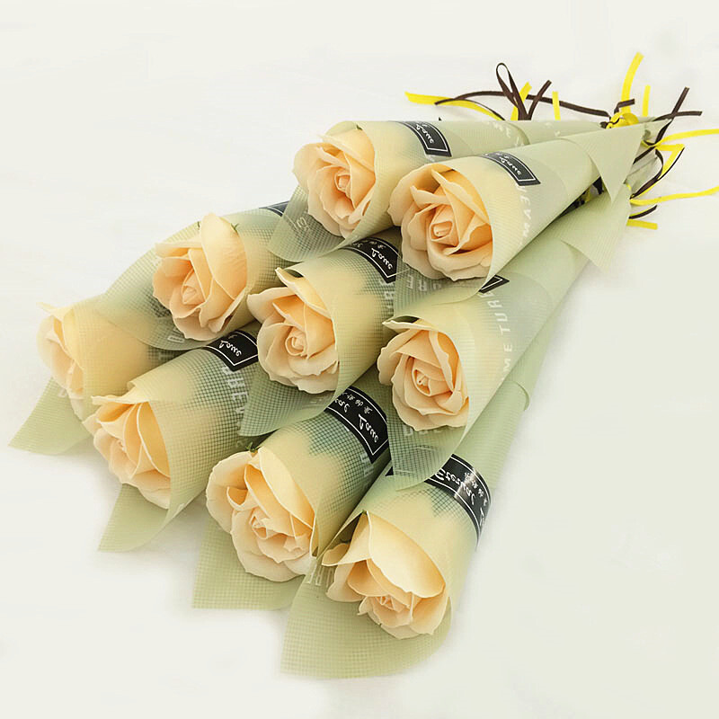 Artificial Flowers Silk Roses Thanksgiving Day Bouquet Gift Party Home Wedding