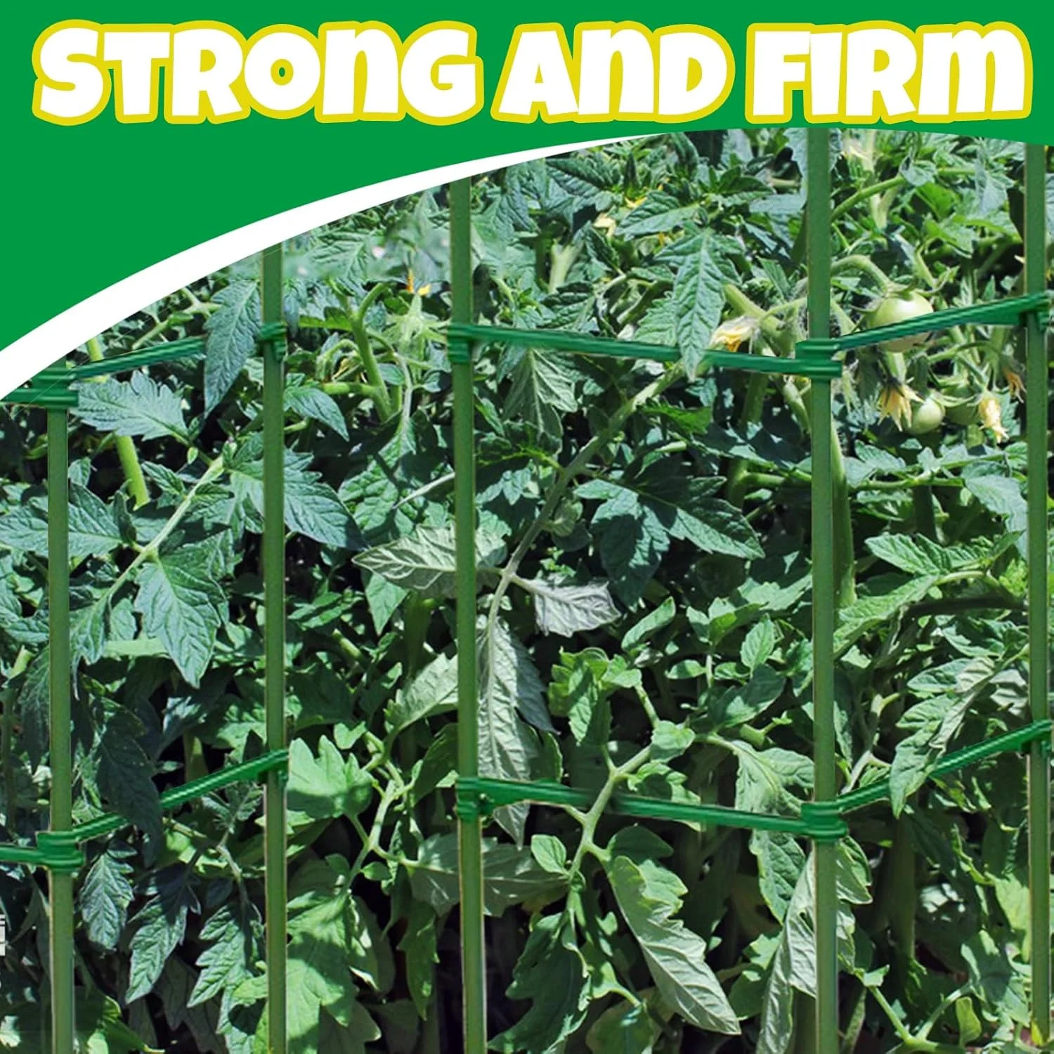 100Pcs Plant Stake Arms for Tomato Cage,11.8″ Garden Stake Connectors with 2 Adj