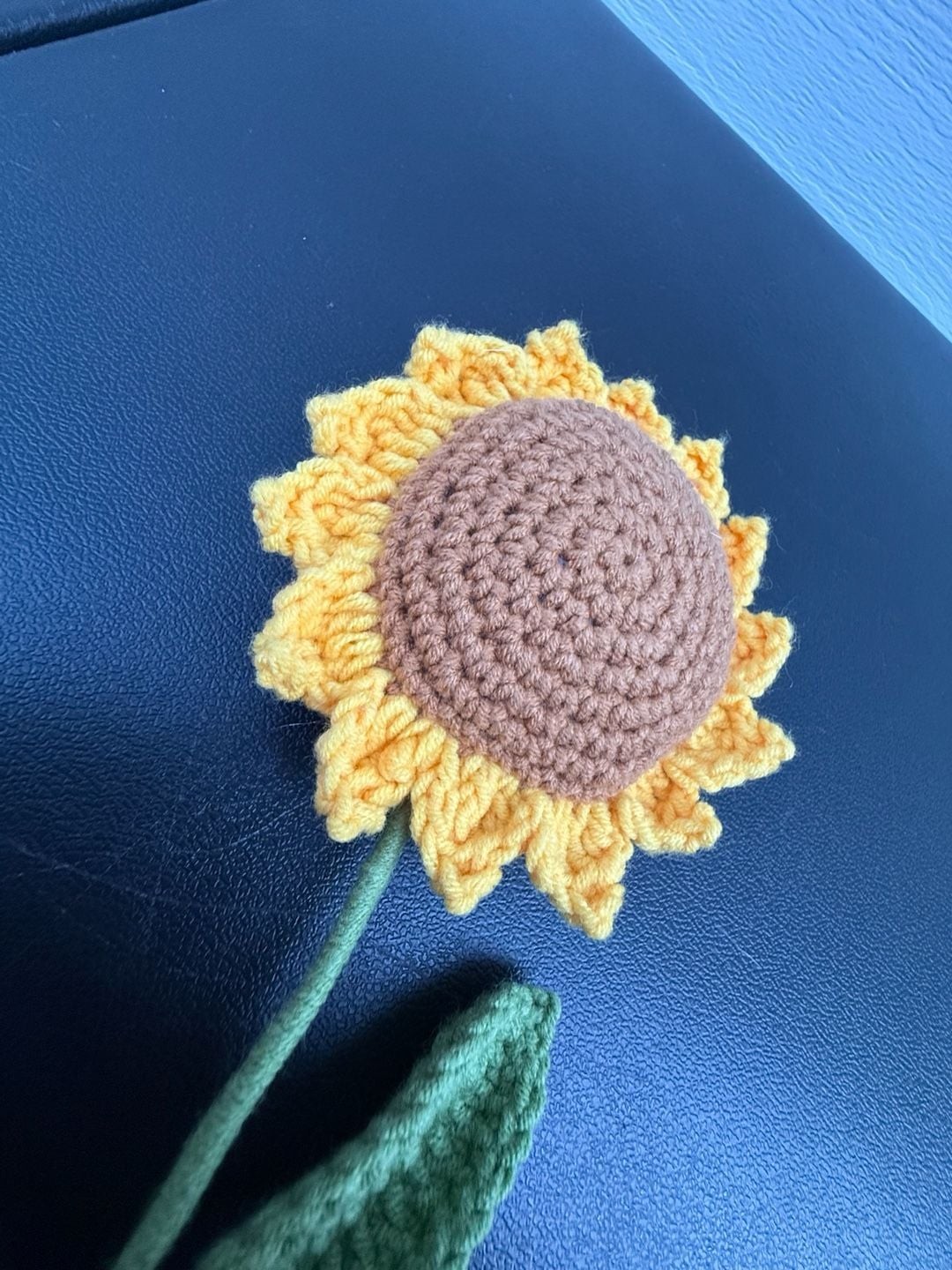 Handmade Crochet Sunflower Decorative Flower