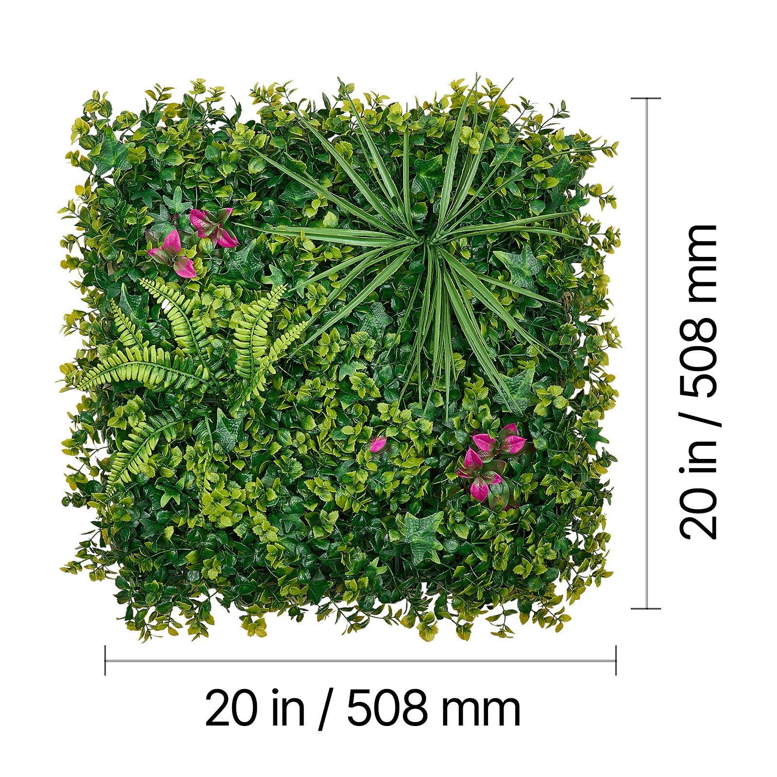 12PCS 20x20in Artificial Boxwood Panels, Greenery Wall for Wedding & Garden