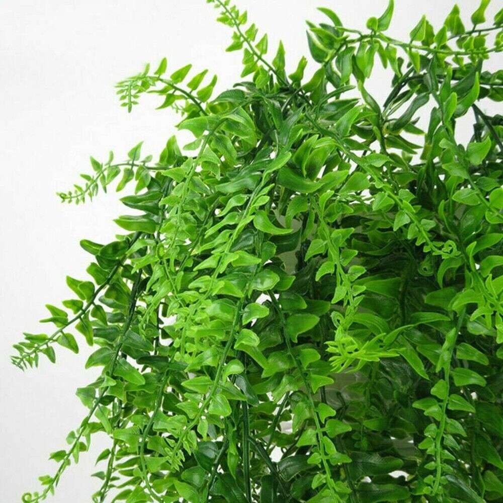 1/2/3 Pack Artificial Hanging Boston Fern Plants Fake Hanging Greenery Plant 32″