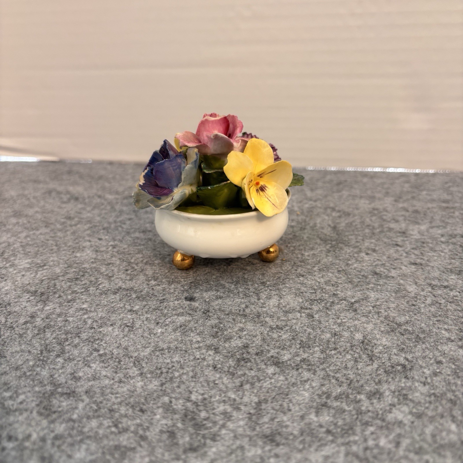 🌸 Vintage Crown Staffordshire Fine Bone China Floral Bouquet (c. 1930s-1950s)