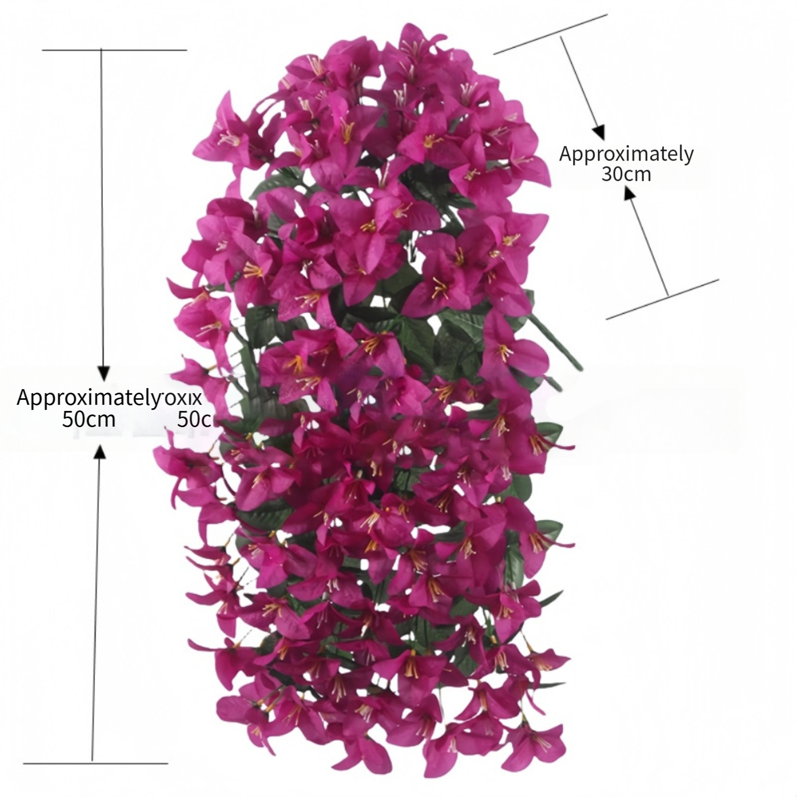 Silk Bougainvillea Vine Garland – Vivid Gradient Colors for Indoor Outdoor Use