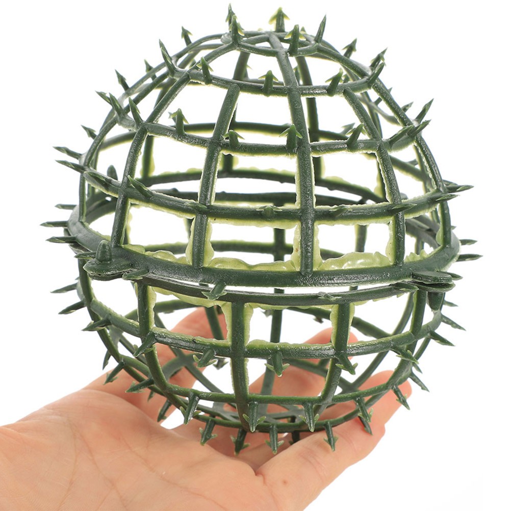 8Pcs Reusable Plastic Topiary Ball Support Cage Green for Flower Display