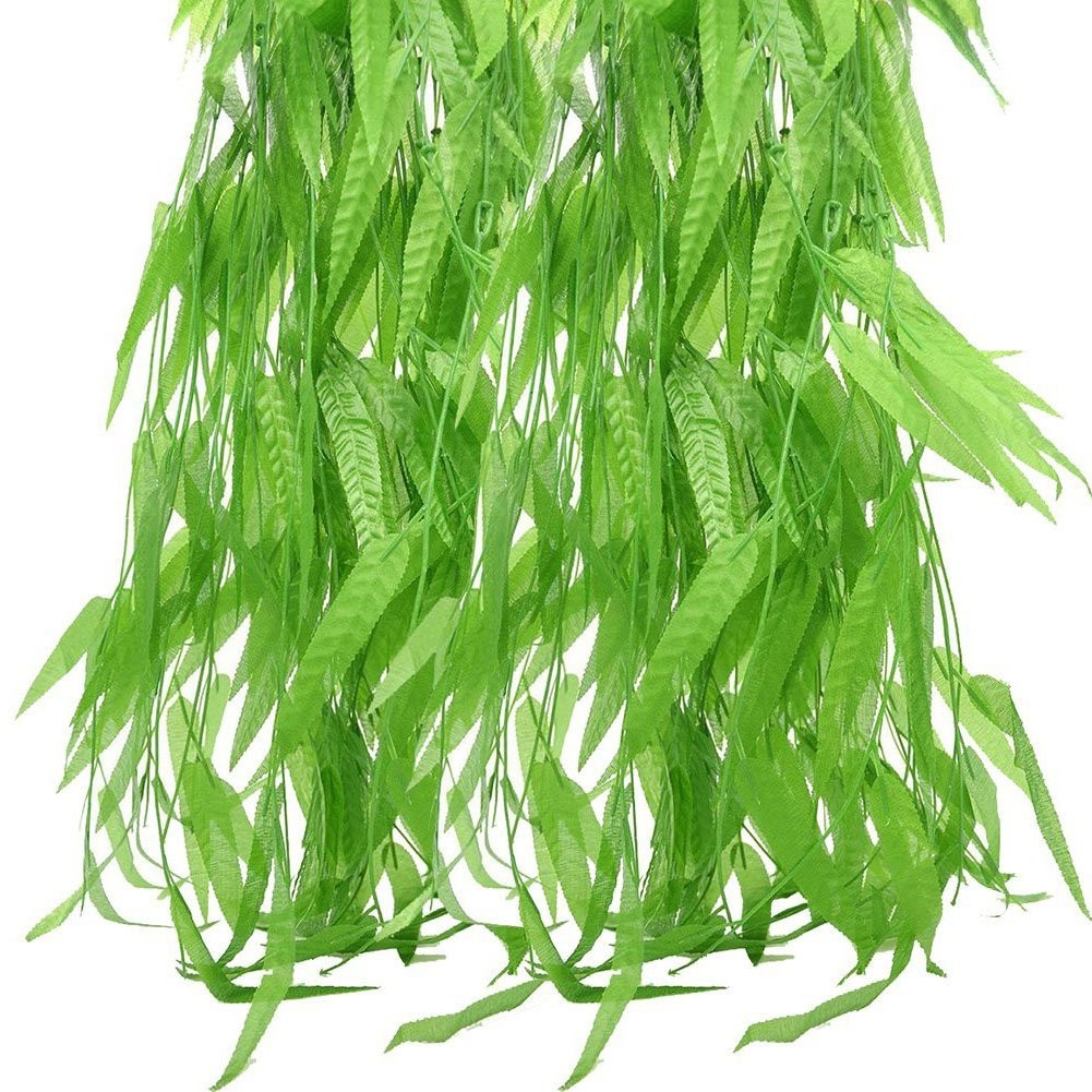 50 PCS 376 Feet Artificial Flower Greenery Wicker Rattan Vine Fake Foliage Le…