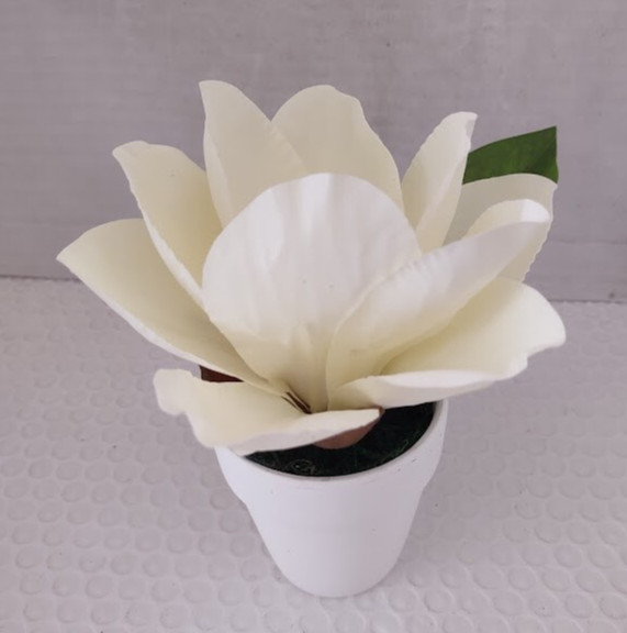 Small Magnolia table favor decoration CREAM