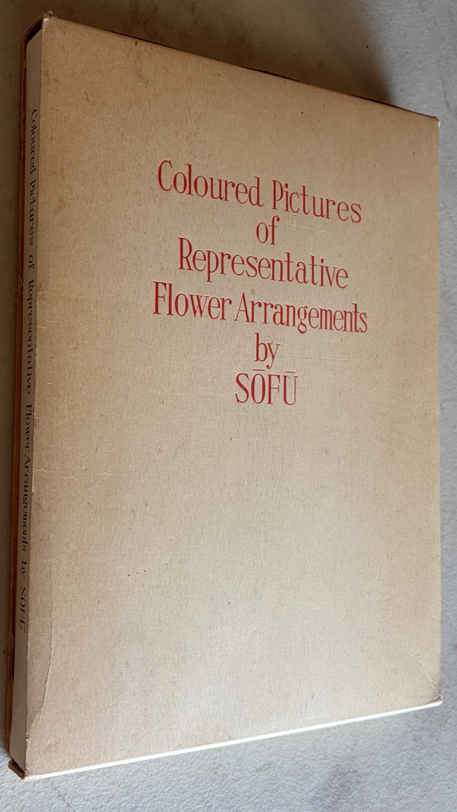COLOURED PICTURES OF REPERESENTATIVE FLOWER ARRANGEMENTS BY SOFU JAPANESE 1953