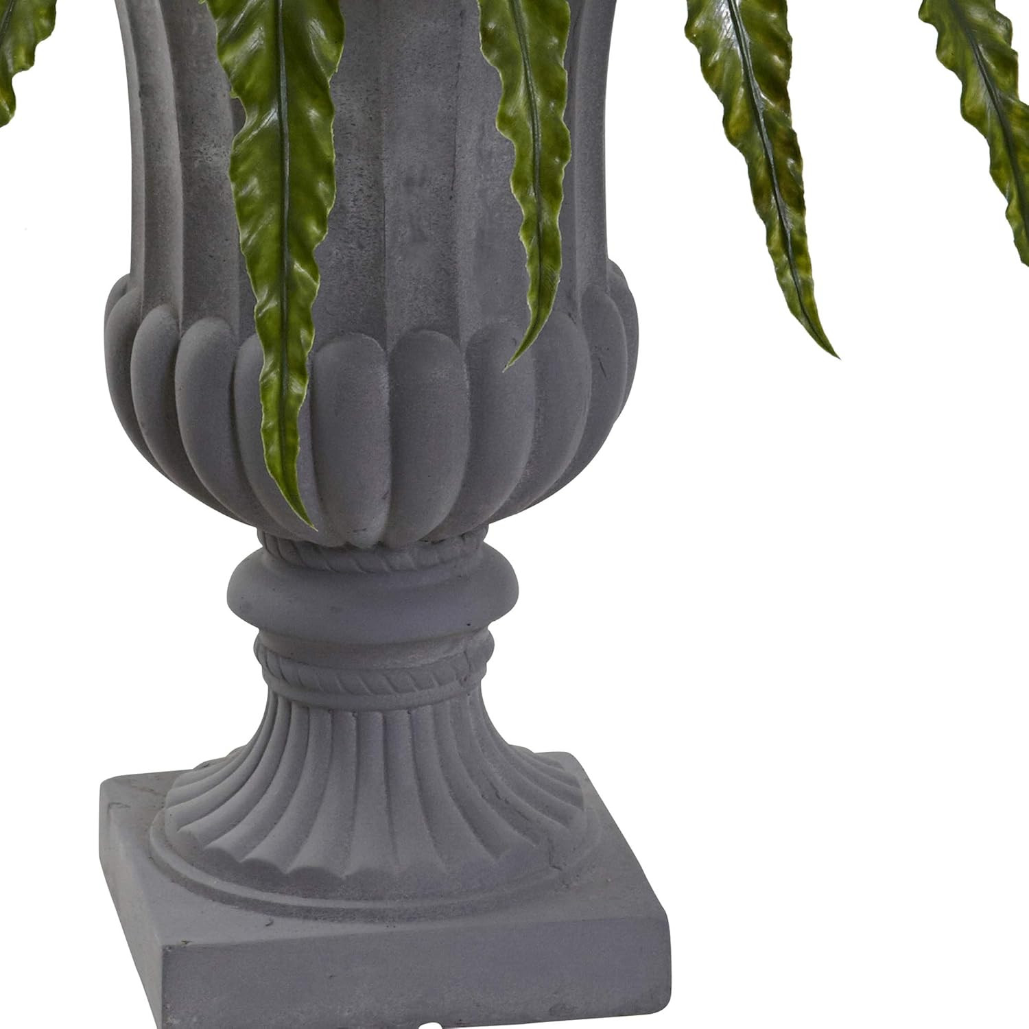 30″ Birds Nest Fern Artificial Plant in Elegant Urn –