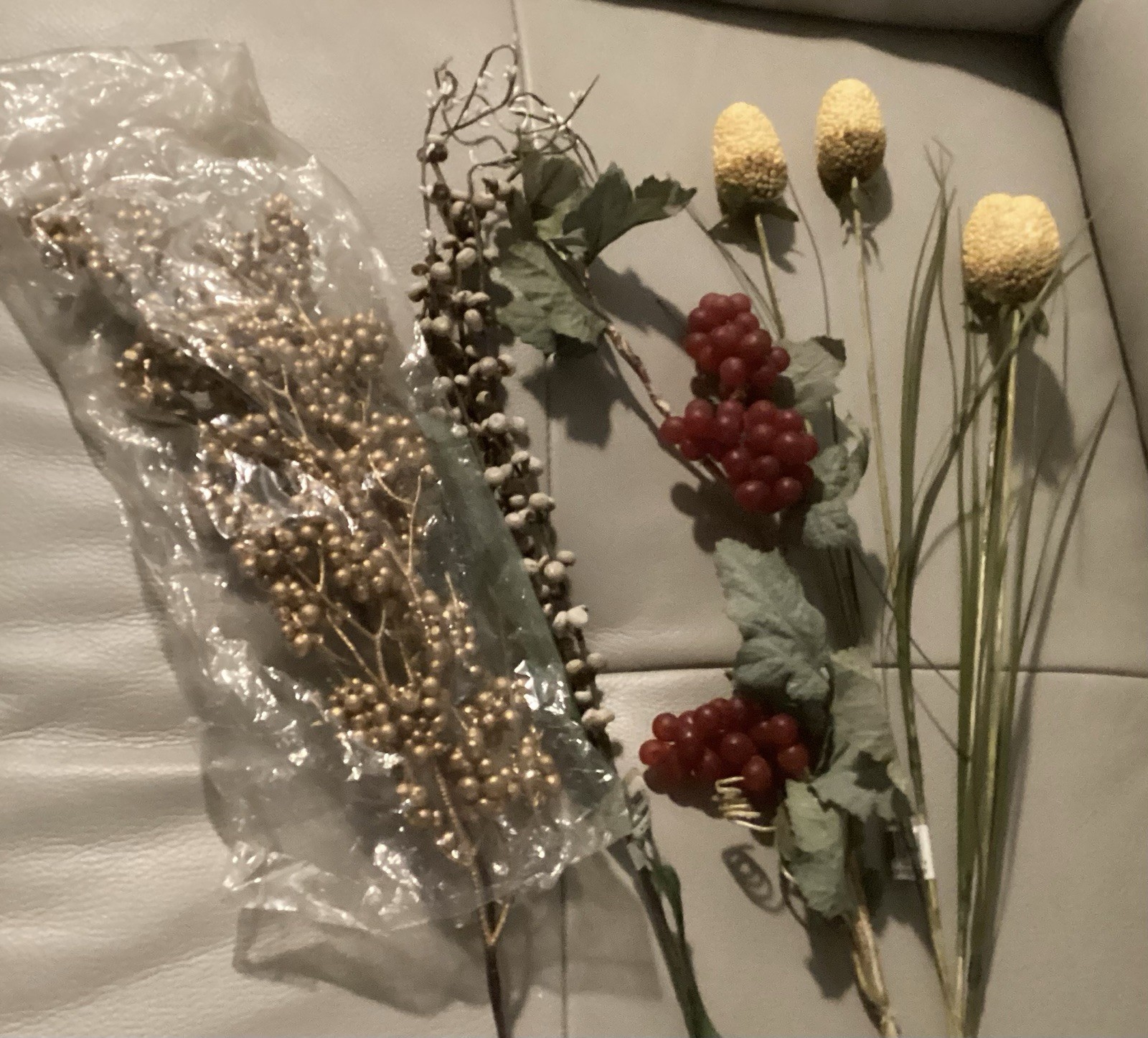 Artificial Flowers Lot Of 37 Pieces – Mixed Variety & Colors for Decor