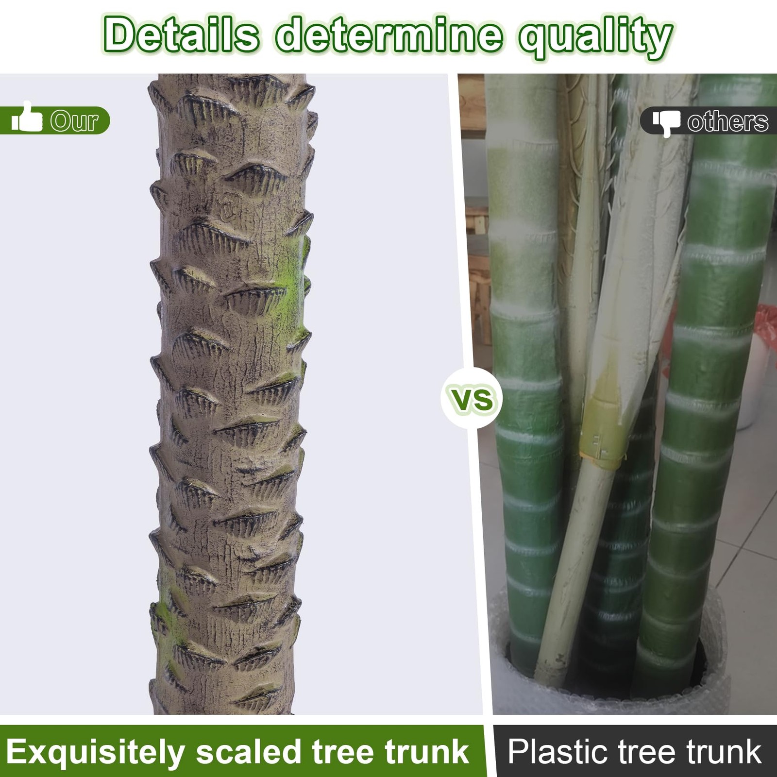 9FT Large Artificial Palm Tree Big Faux Tropical Phoenix Trees Indoor Outdoor…