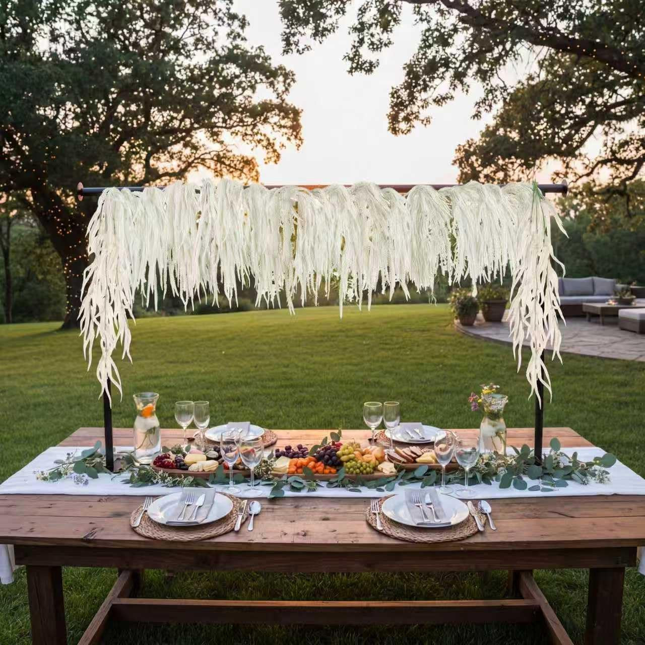 10 Pack 24″ Faux Amaranthus Hanging Plants for Wedding & Rustic Decor