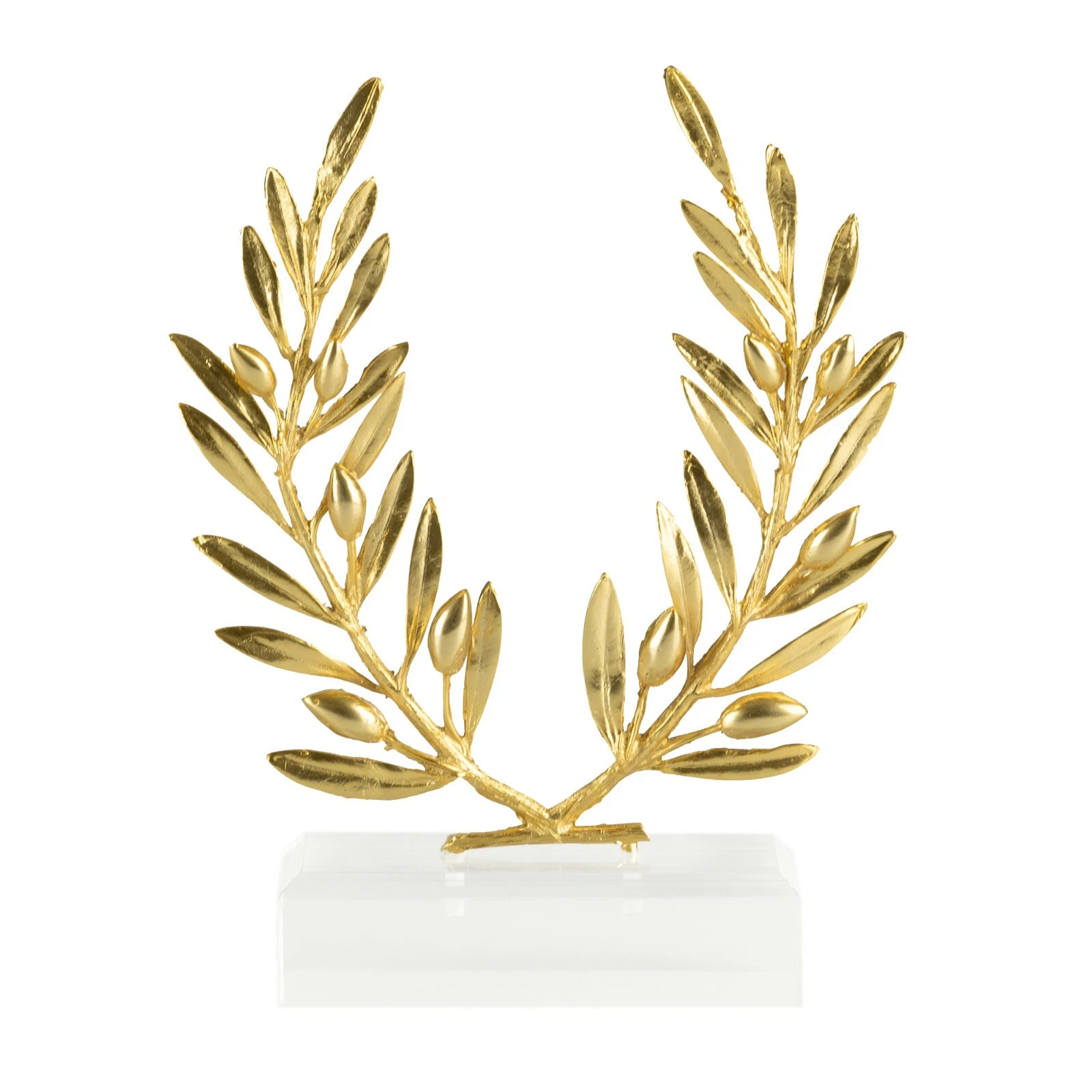 Wreath, Handmade Solid Brass & Golden Patina