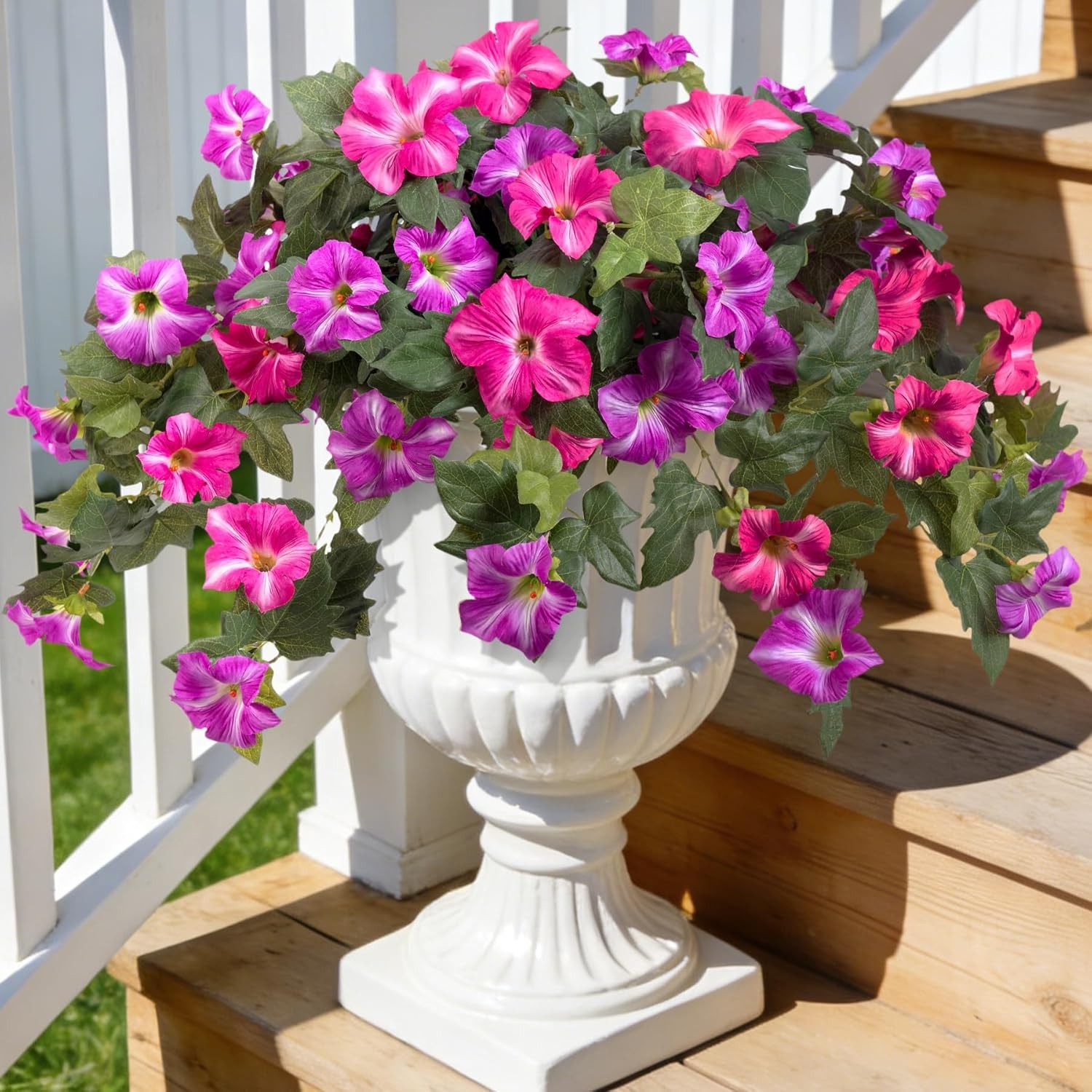 Artificial Fake Flowers Plants for Outdoor Decoration for Home Outside Garden