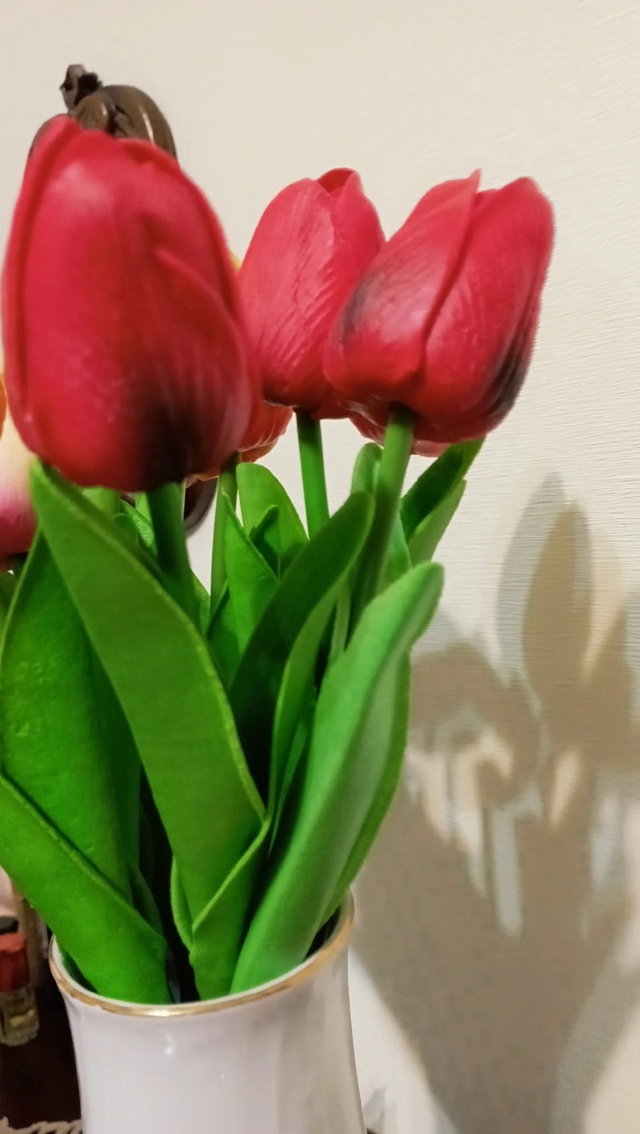 3/5PCS Real Touch Tulip Bouquet Artificial Flowers Wedding Home Decor Gift