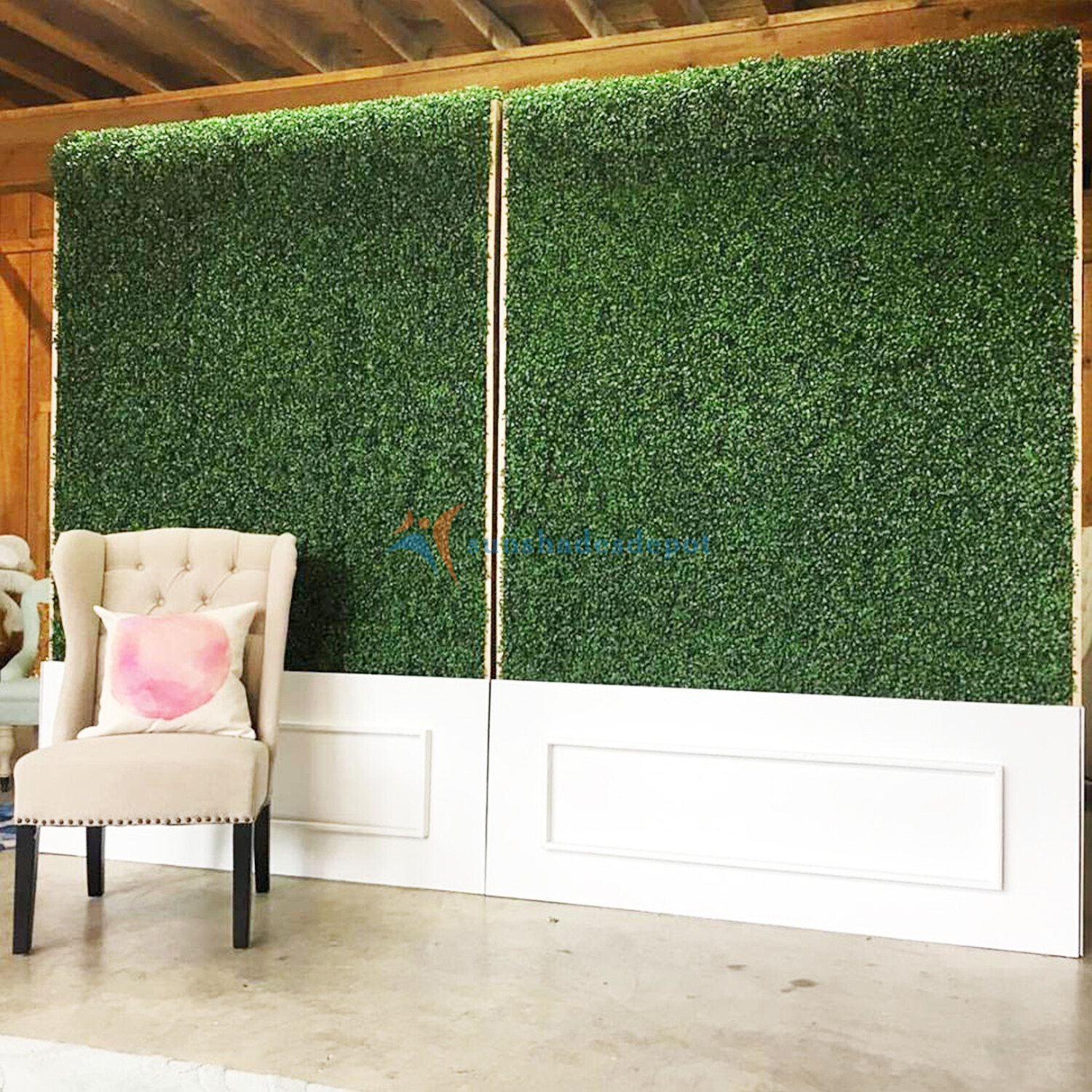 20″x20” Artificial Boxwood Leaf Fence Privacy Screen Evergreen Hedge Panels