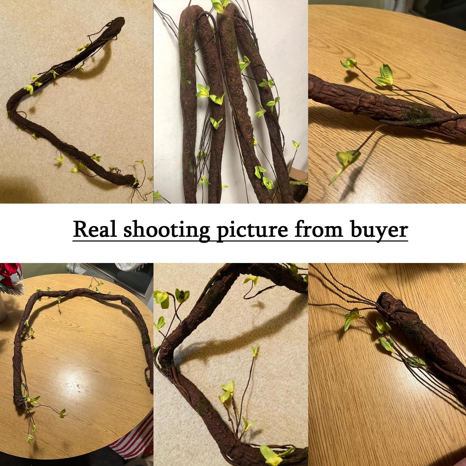 Artificial Tree Branch 63in Bendable Faux Wood Vine