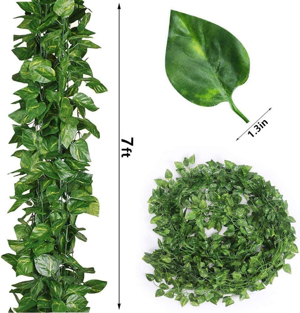 84 feet Artificial Vines Greenery Garland Fake Hanging Leaves Faux Foliage Plant