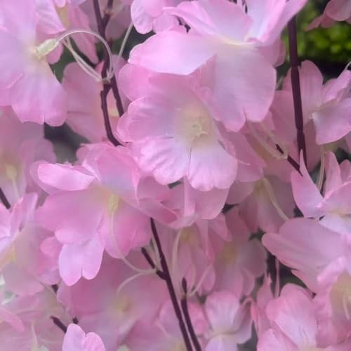 50PCS Silk Cherry Blossom Branches – Realistic Fake Flowers for Weddings, Home D