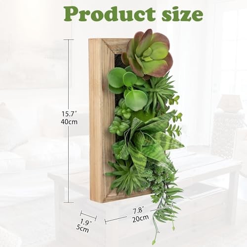 Succulents Wall Decor Hanging Artificial Plants Fake Snake Plants 15.7 inch #1