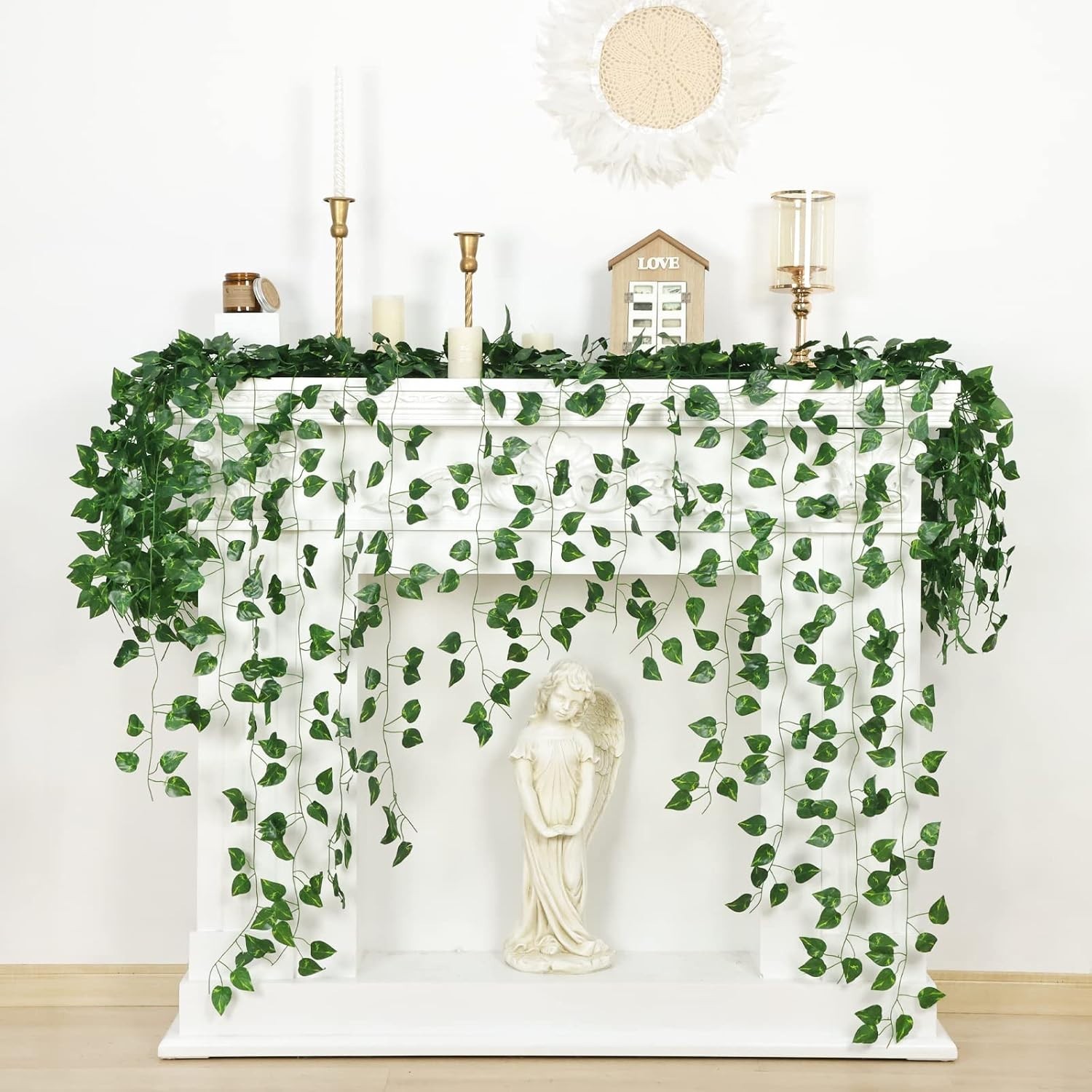 Vibrant 14 Piece Artificial Ivy Vines – 101ft Backdrop for Parties & Weddings
