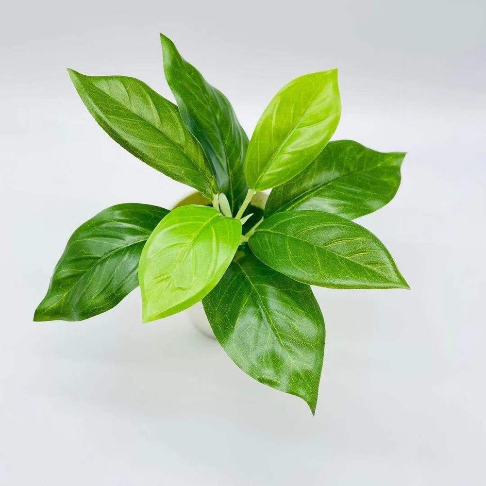 Fake Hanging Potted Plant Green Leaves Decorative Ivy Style for Wall Shelf Use