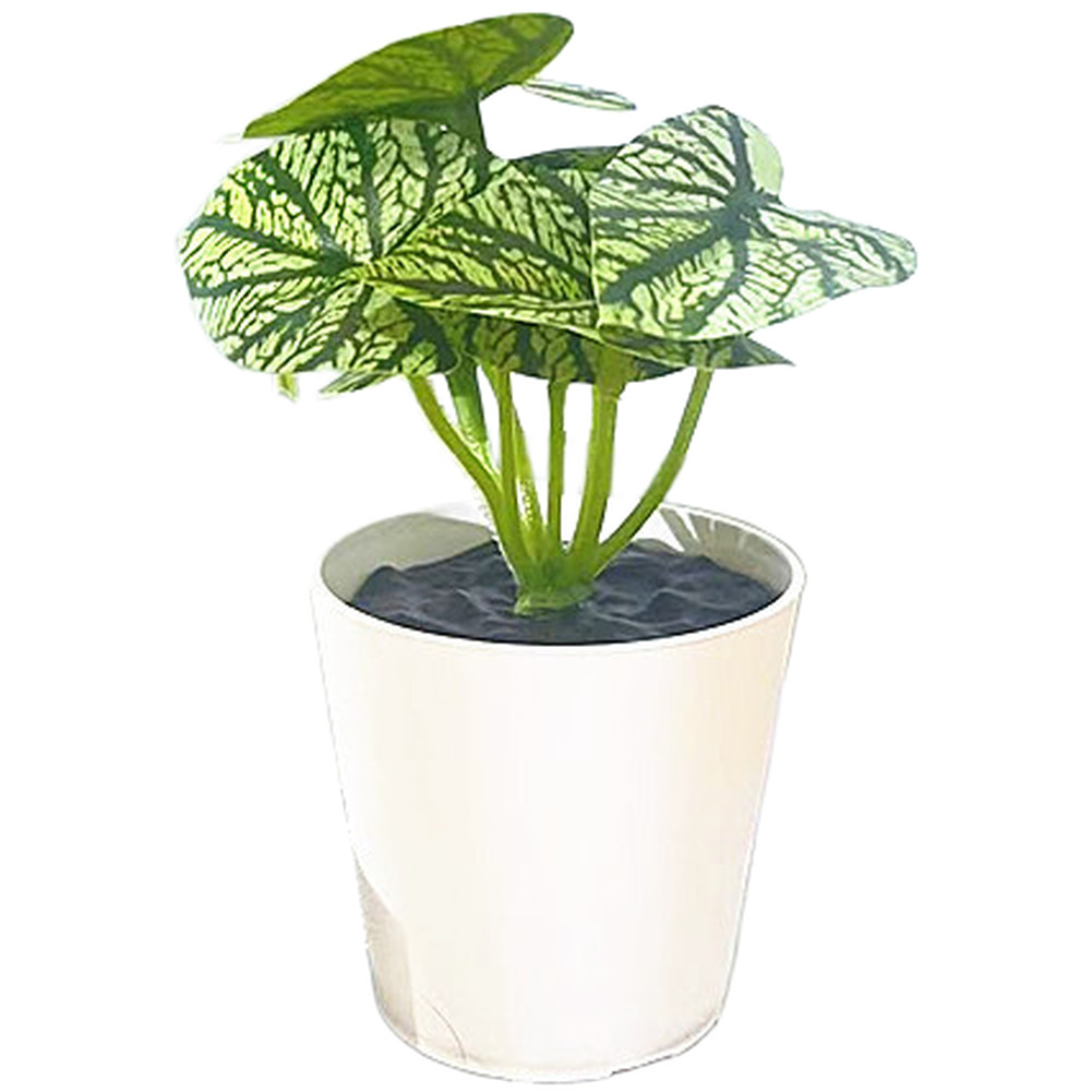 Artificial Potted Plant Simulation Greenery Desk Ornament for Home Office Decor